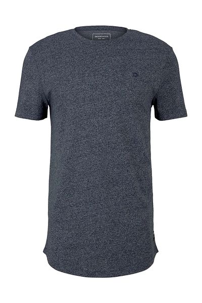Tom Tailor Shirt T-Shirt mit Allover-Print und Rundhalsausschnitt