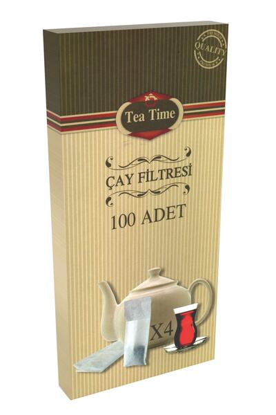 TEA TIME Çay Filtresi 4 Paket 100lü Fırsat Paketi Büyük Boy L