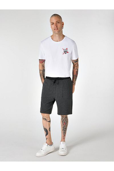 Colin's Mid Waist Anthracite Men's Shorts - Regular Fit