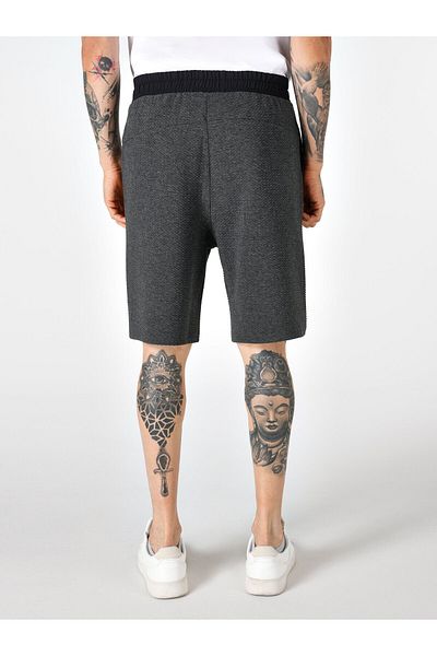 Colin's Mid Waist Anthracite Men's Shorts - Regular Fit