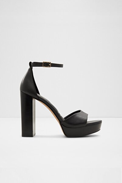 Aldo Enaegyn2.0 - Kadın Hakiki Deri Siyah Topuklu Sandalet
