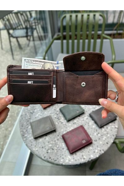 MFT Leather Design Мъжки кожен портфейл - FOSSIL GENUINE модел