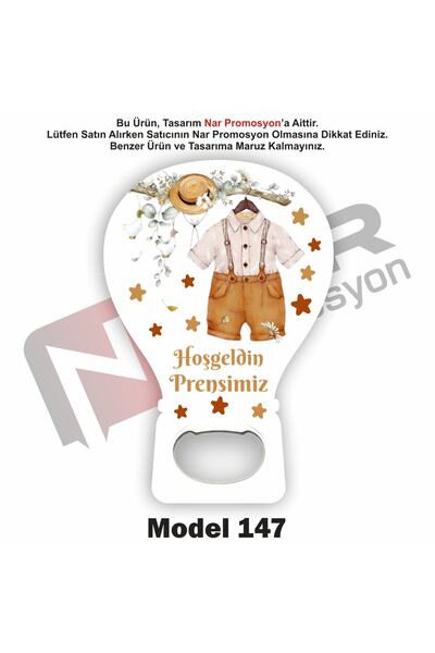 Nar Promosyon 50 Adet Açacak Magnet Hediyelik - Sünnet, Nişan, Söz, Düğün Hed...