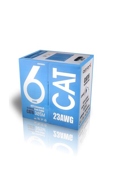 APRONX Cat6 23awg 305 Metre 0,50mm Gri Network Data Kablosu