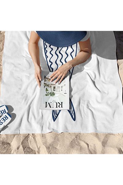 The Lucid Lab Basic Fish - Πετσέτα Παραλίας Fish - Microfiber