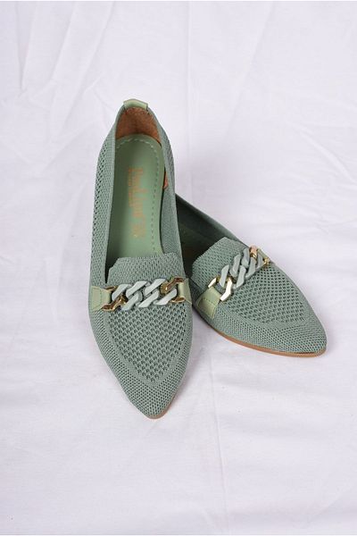 MELDTR Women's Mint Ballet Ballerina Shoes with Buckle