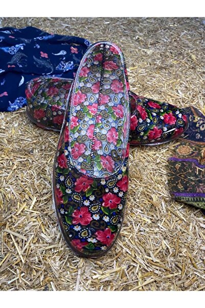 Emek Çiçekli Kadın Kamp Gezi Bahçe Lastik Ayakkabı