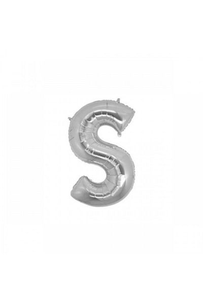 ikm balon Foil Letter Balloon Small Size 16 Inch 35 Cm Silver S