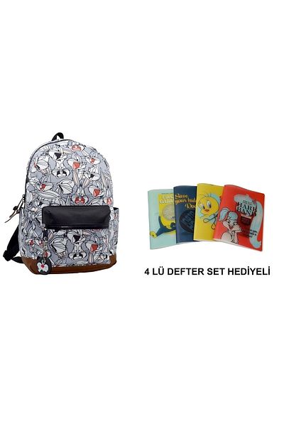 Looney Tunes Rucsac BUGS BUNNY (SET DE 4 CARNETURI CA DAR)
