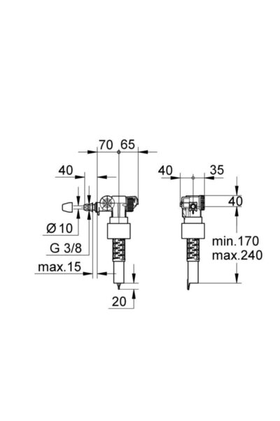 Grohe Gömme Rezervuar Iç Takımı Doldurma Grubu Flatör Şamandıra - 37095000