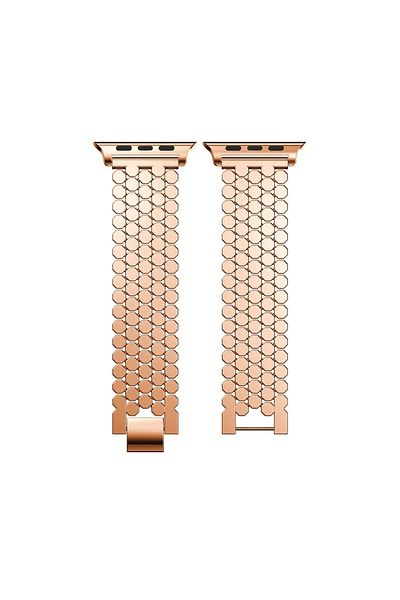GREGOSS حزام ساعة متوافق مع 42/44/45/49 مم، Iwatch Series 10 46 مم/ سوار على شكل قرص العسل من الفولاذ