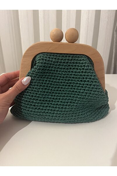 MOLİNA SHOP wooden detailed handbag