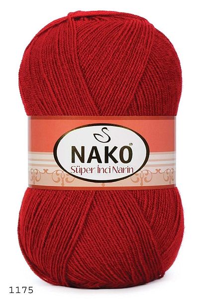 NAKO Super Pearl Delicate Πλεκτό Σπάνιο 100 Gr 01175 Σκούρο Κόκκινο