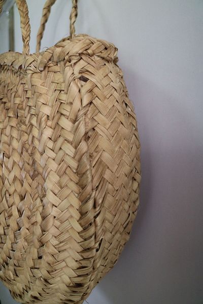 Street Bag Ειδικής σχεδίασης Χειροποίητη Ψάθινη Τσάντα Παραλίας