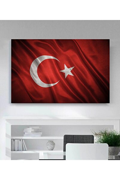 EMİLART ŞANLI TÜRK BAYRAĞI ( AYYILDIZ) HD KALİTE KANVAS TABLO