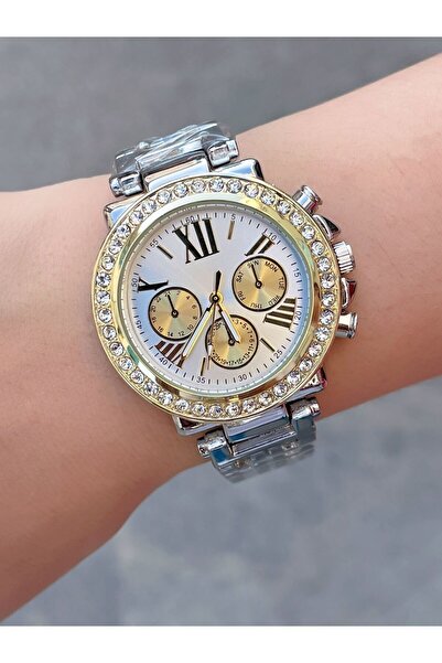 Bimodabu Roman Numeral Stoned Women's Wristwatch