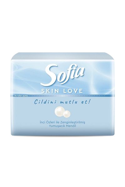 Sofia Skin Love Mini 3 Layer Wipes - 75 Pieces