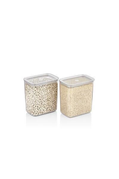 VİP AHMET حاوية تخزين مفرغة من 10 قطع سعة 2200 مل من سلسلة VIPAHMET SUDE