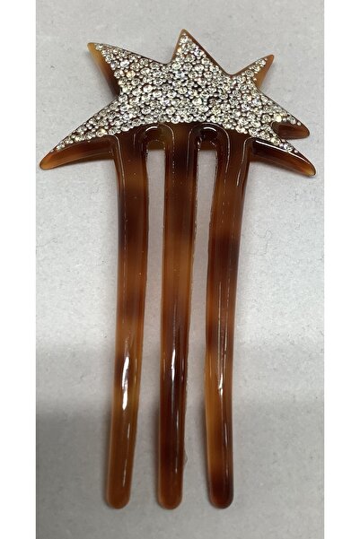 Noemi Fransiz Taşlı Topuz Tarağı