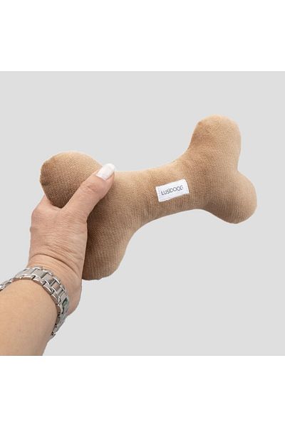Lusi Doog Plush Dog Toy Bone
