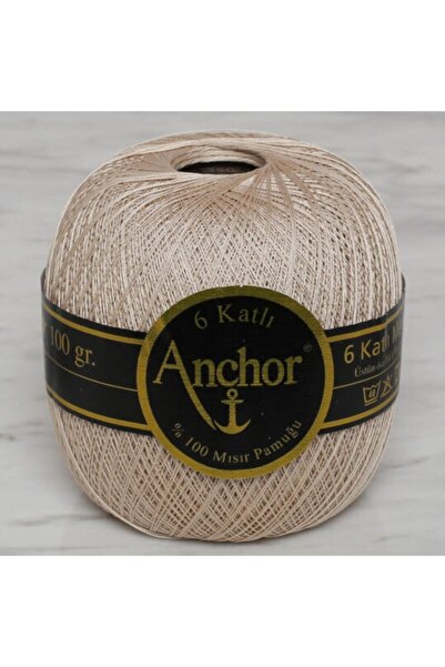 Anchor خيط دانتيل مرسيريزد إكرو 6 طبقات - 50/100 جرام