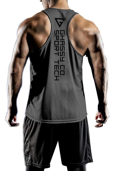 GHASSY CO. ملابس رياضية للرجال من Ghassy Co ذات مقاس Y-back للياقة البدنية واللياقة البدنية Gym-101
