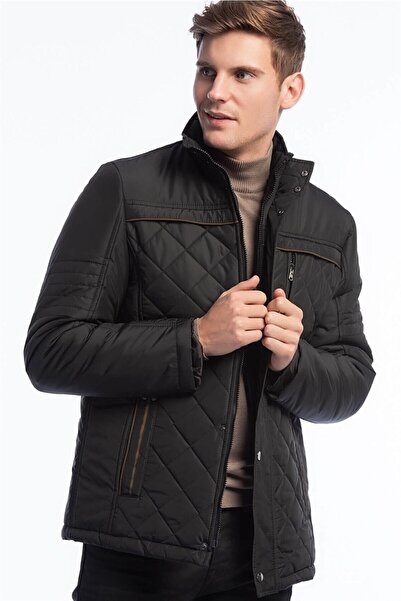 Dewberry Erkek Siyah Mont - 1040001M8616..