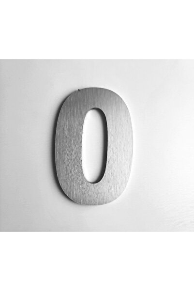 GENDEC Kapı, Daire,Bina, Numarası 6 cm No:0 fırça desen PASLANMAZ ÇELİK METAL...