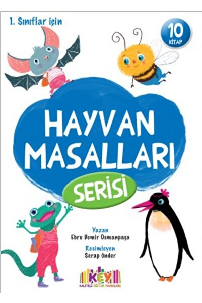 Key Kaliteli Eğitim Yayınları 1.sınıf Key Yayınları Hayvan Masalları 10 Lu Set