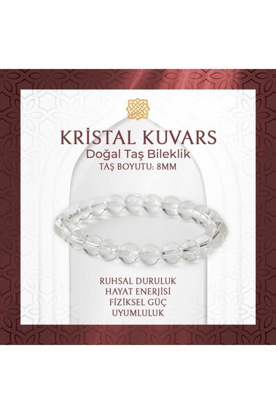 Saff Doğal Taş سوار كوارتز كريستال 8 ملم من الحجر الطبيعي