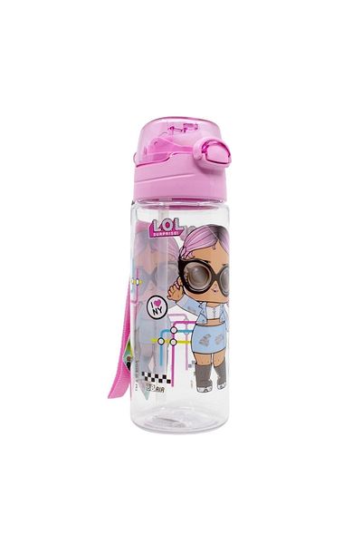 WİGGLE 500ml LOL Surprise Baby Lockable Water Bottle with Straw and Strap