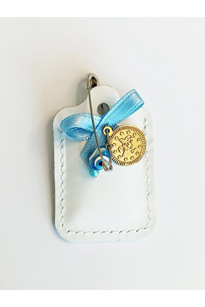 ViP GiFT BEBEK CEVŞENİ DUALI KOLYE MUSKA HAKİKİ DERİ KÜÇÜK DÖRTGEN