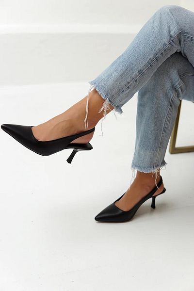 LAMİNTA Black Sandra Women's Heeled Shoes