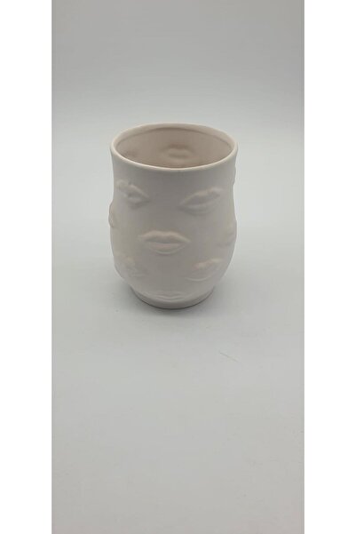 MeGgDecor مزهرية بسكويت ليبسي من السيراميك