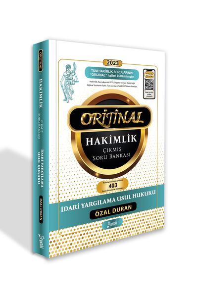 Yetki Yayıncılık Orijinal Idari Yargılama Hukuku Hakimlik Çıkmış Soru Bankası...