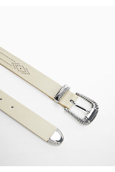 MANGO Woman Gürtel mit geprägter Schnalle