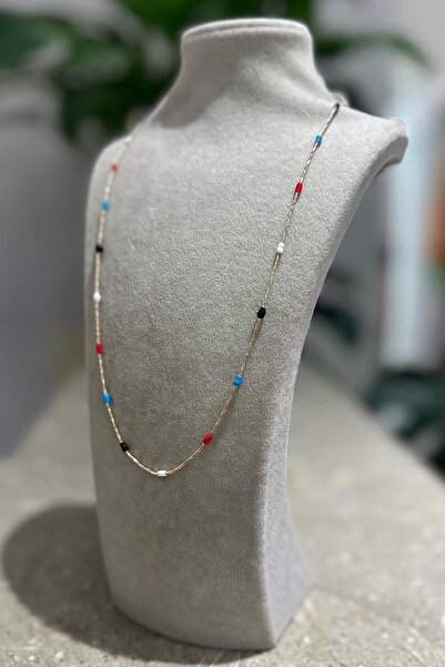 novon 18K Silindir Mine Detaylı Tasarım Kolye