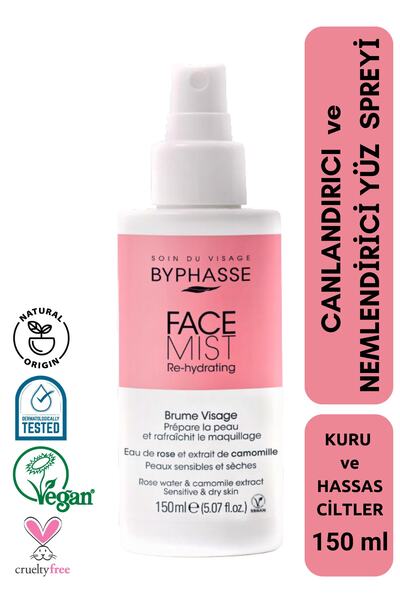 BYPHASSE Canlandırıcı ve Nemlendirici Yüz Spreyi 150ml