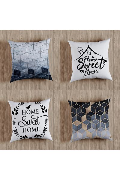 fdm desıgn Double Sided Printed Special Design Decorative Throw Pillow Cover Set of 4