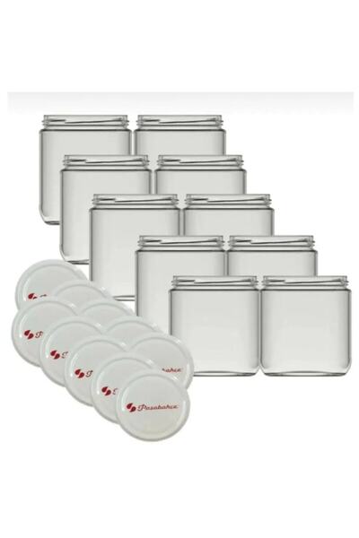 Paşabahçe Şişecam Cam Kavanoz 425 Cc Kapaklı 10 Adet