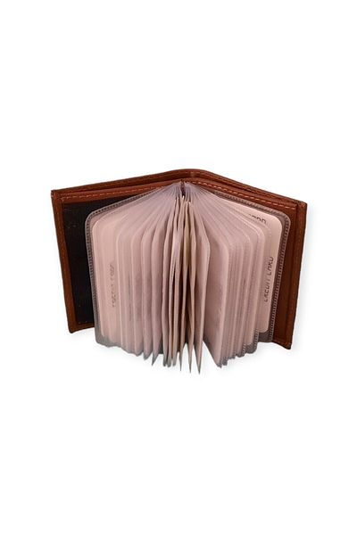 MKM Luxury Leather Card Holder Wallet - Vertical Model