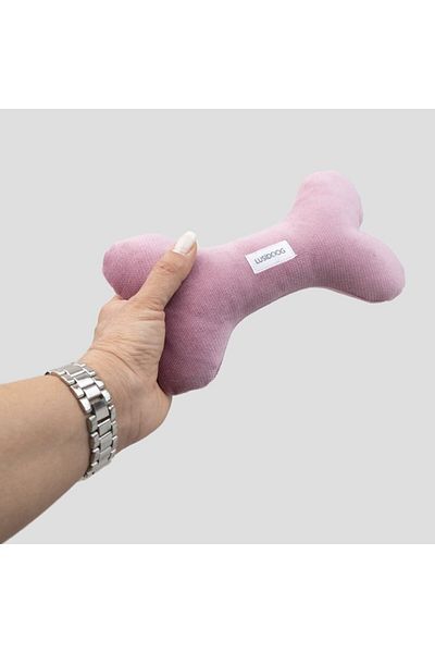 Lusi Doog Plush Dog Toy Bone (100% Organic Fiber)