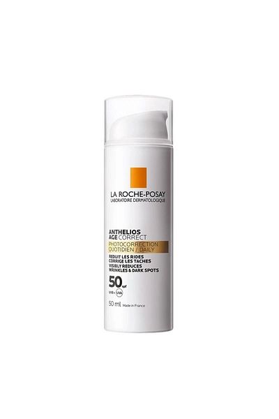 La Roche Posay Anthelios Age Correct SPF 50 - Face Sunscreen 50ml, Anti-Blemish and Wrinkle