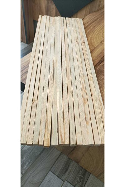 Ahşap Silinmiş Çam Çıta 10 Adet ( 1 Cm X 1 Cm X 100 Cm )