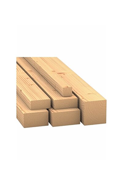 Ahşap (6x8 cm x 225 cm 1 Adet) Ladin Çıta Ahşap Taslak Tahta Blok ve Kereste