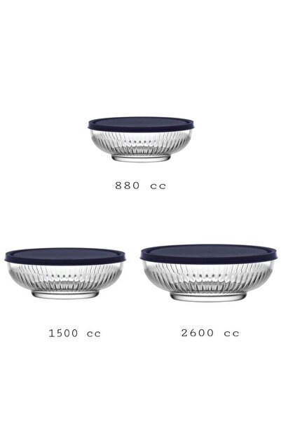 LAV Tokyo Saklama Kabı 3 Lü Lacivert (2600CC 1500CC 880CC)