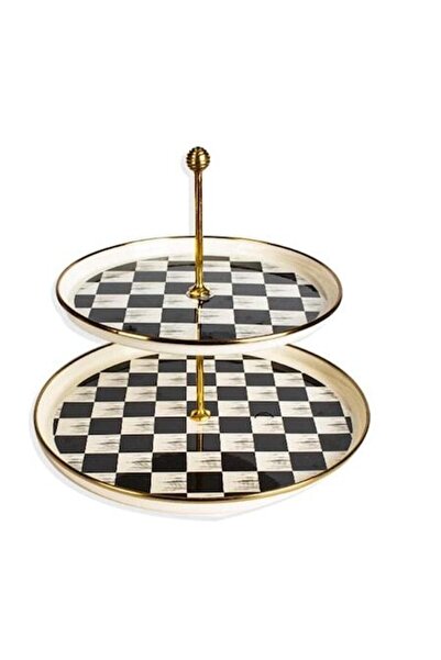 ACAR Güvenplast Kitchen Beyond Dama Desen Siyah-krem Emaye Katlı Kurabiyelik ...