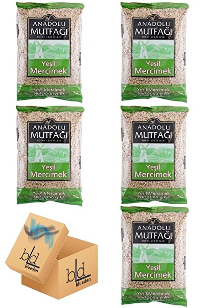 Anadolu Mutfağı Yeşil Mercimek 1kg X 5 Adet