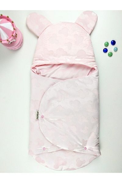Bebitof Velboa Swaddle with Teddy Bear Pattern