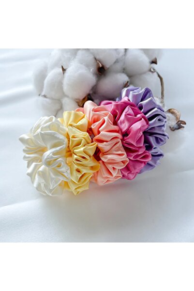 Donna Liberta 5-Piece Satin Silky Hair Clip Set Elastic Satin Clip Special Production 2 Cm